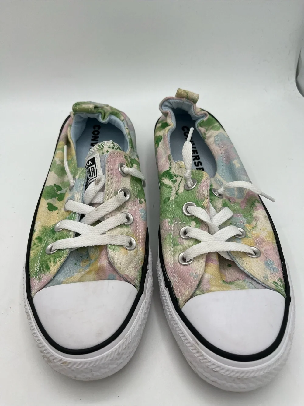 Converse women’s slip on pastel watercolor sneakers - Picture 1 of 8